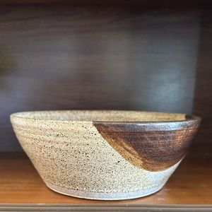 Vintage Studio Pottery Bowl Speckled Glaze